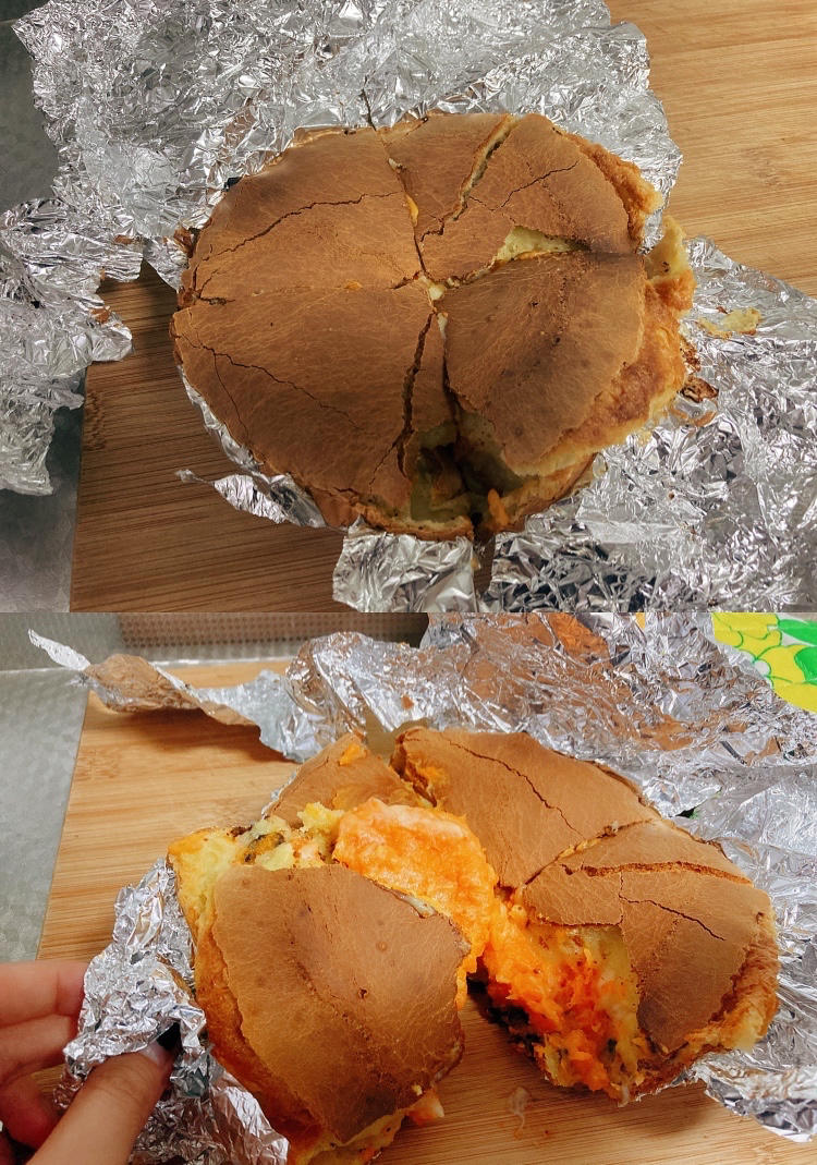 日食记【爆浆芝士红薯烤年糕】