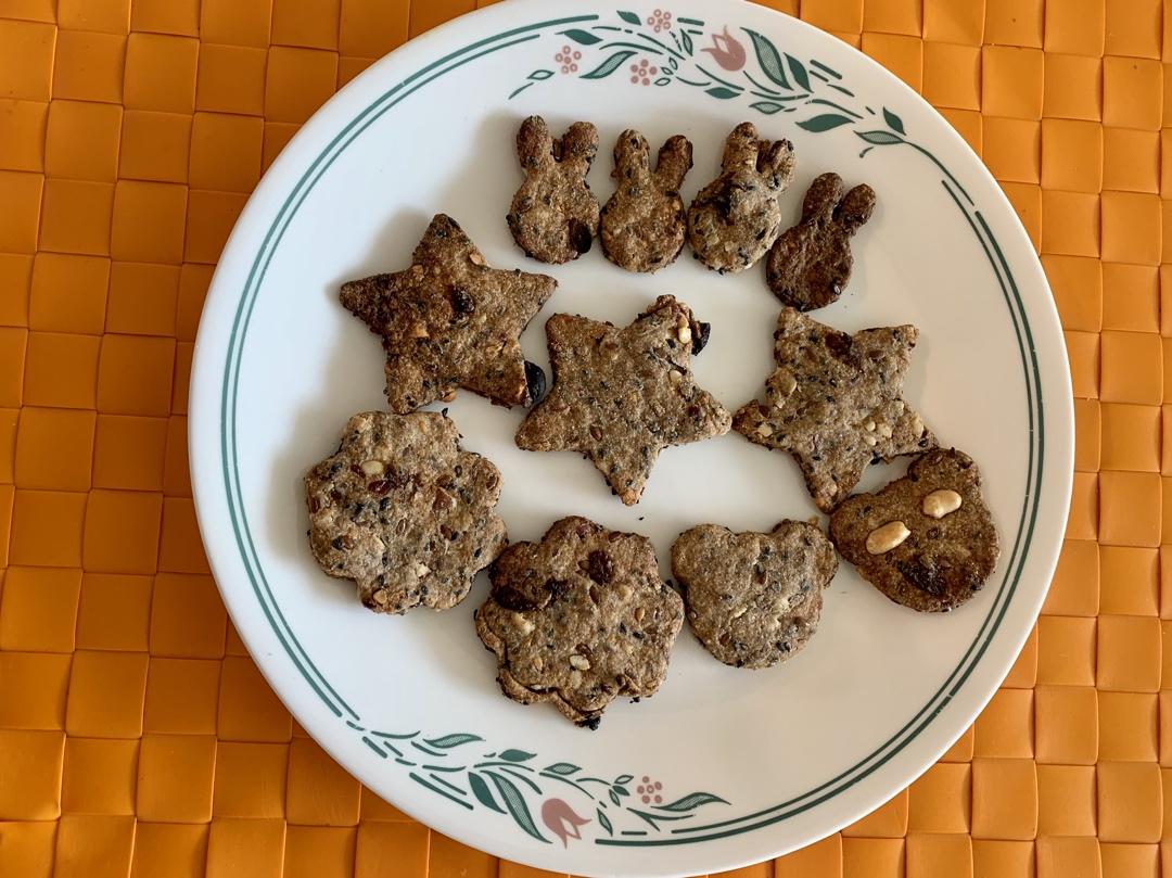 【健康零食】全麦芝麻饼干