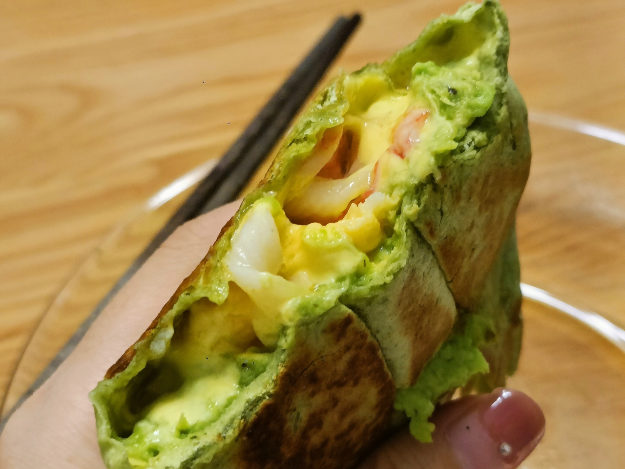 减脂健康早餐🥑芝士牛油果鸡蛋卷饼