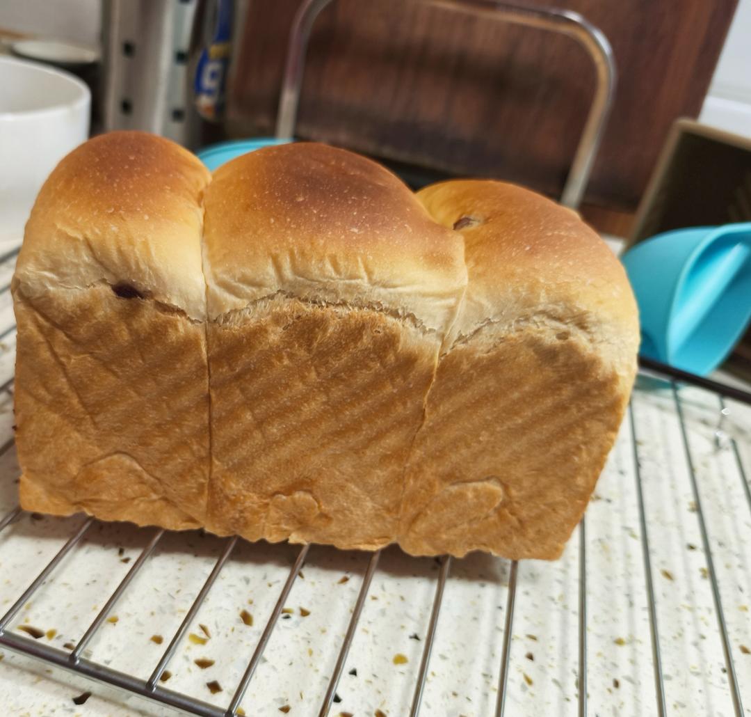 超柔软一发‼️奶香葡萄干手撕吐司『松软拉丝』