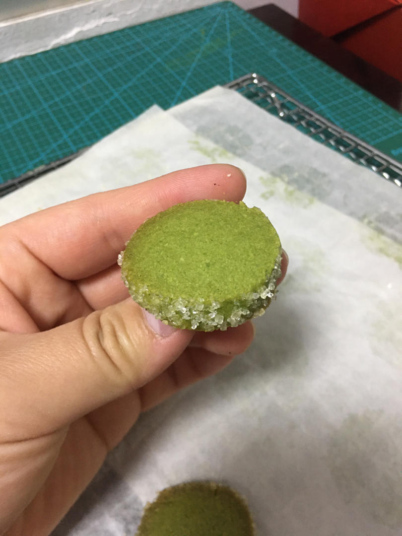 微苦抹茶沙布列酥饼