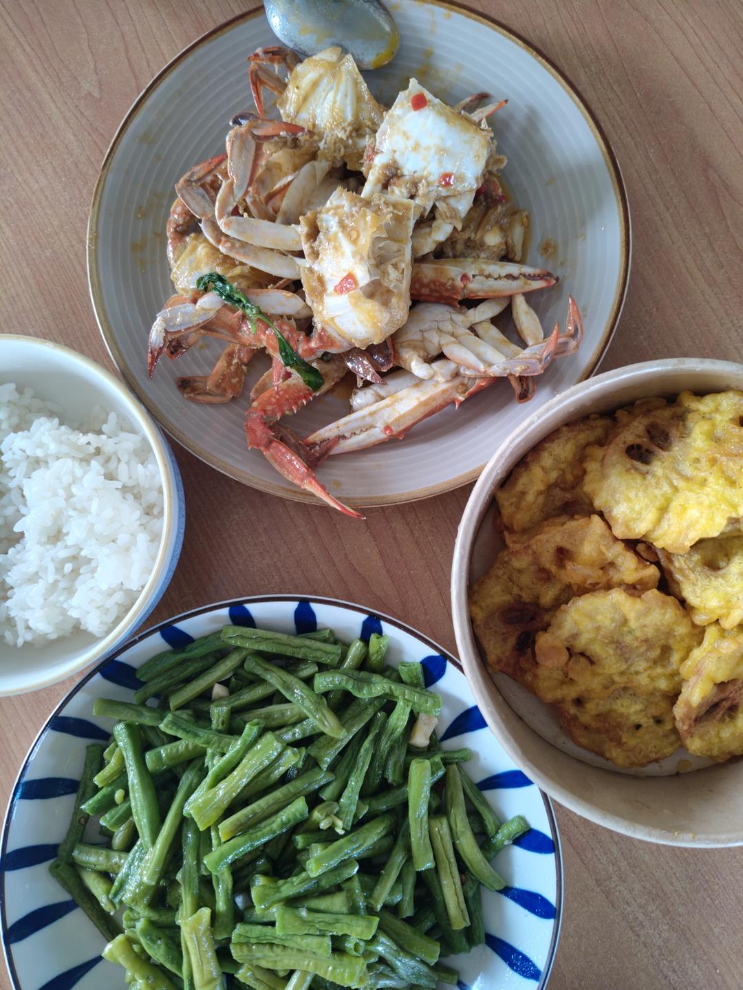 葱姜炒梭子蟹（very easy）