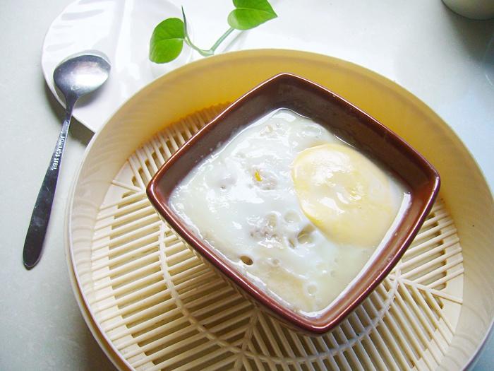 什锦菌蔬鸡蛋蒸肉沫豆腐的做法