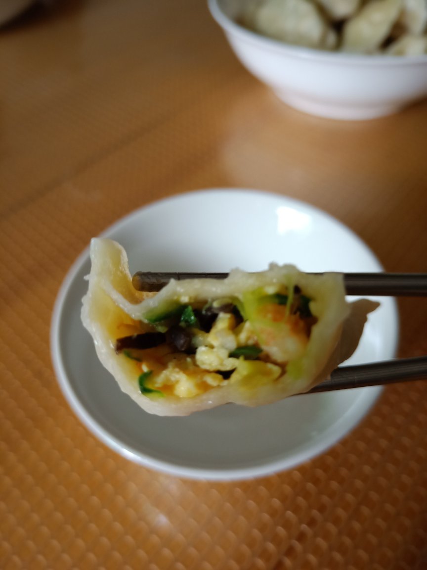 清新黄瓜虾仁水饺