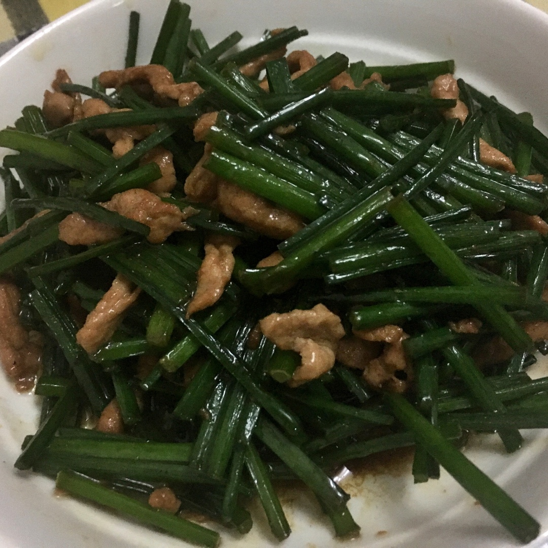 韭菜炒肉丝