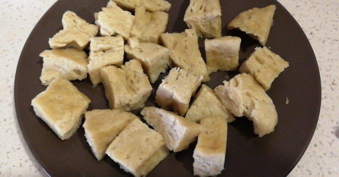 自制面筋、烤麸、凉粉、淀粉