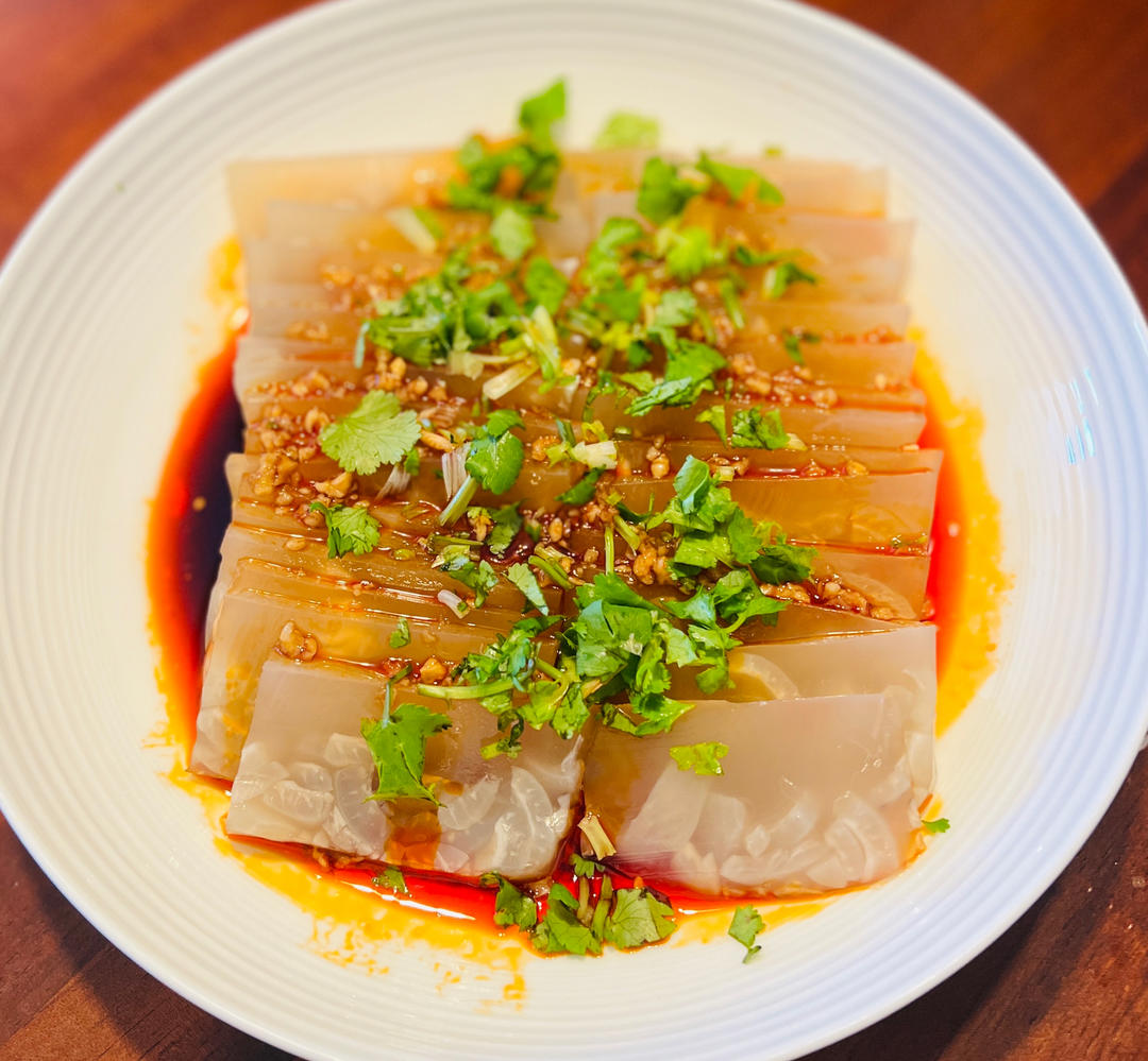 水晶肉皮冻