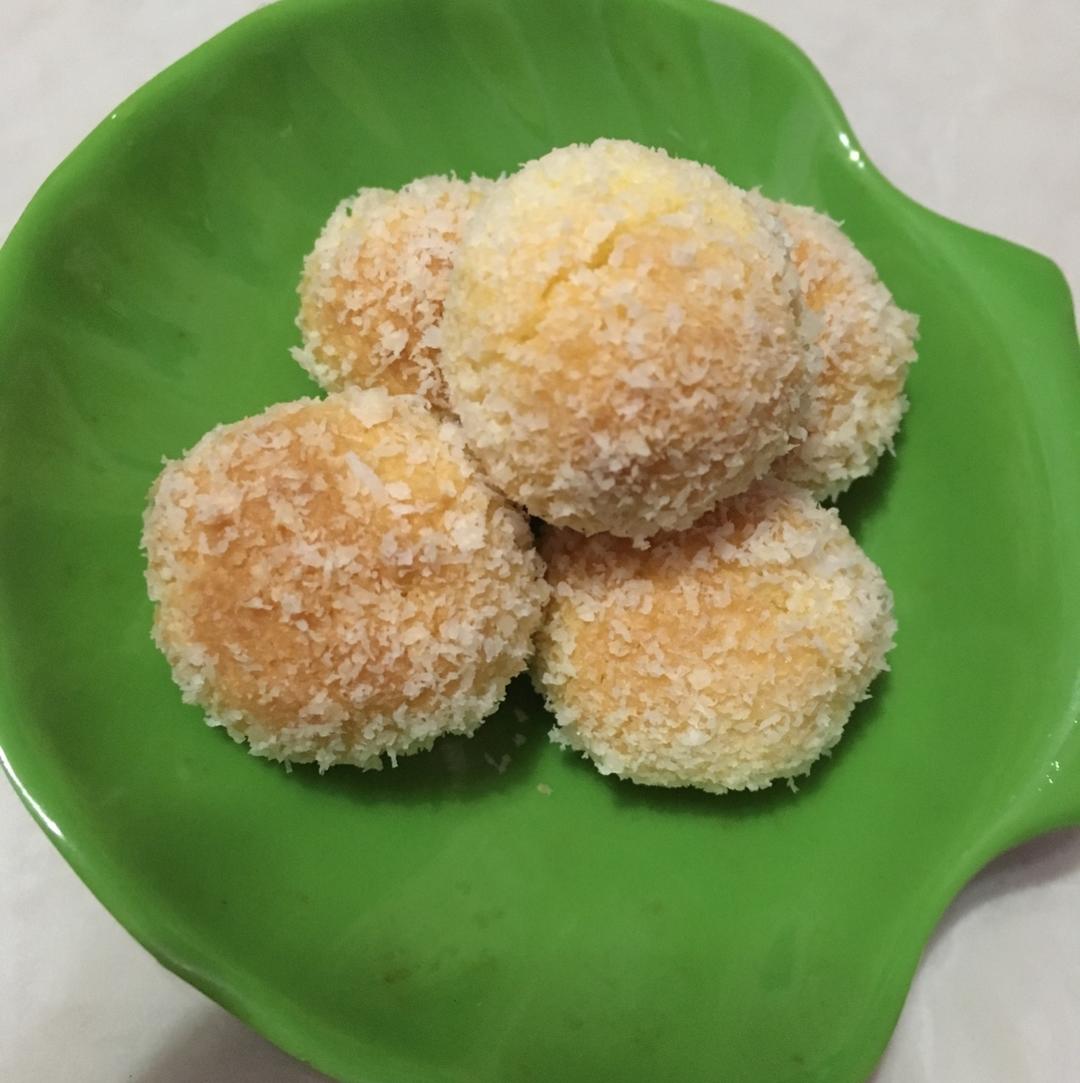 【视频】椰蓉小酥球（消耗蛋黄）童年美食