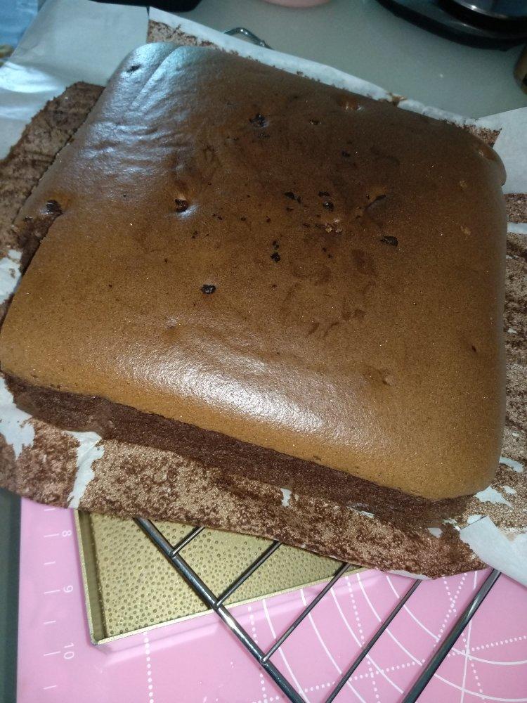安2400047做的超细腻75巧克力可可古早蛋糕