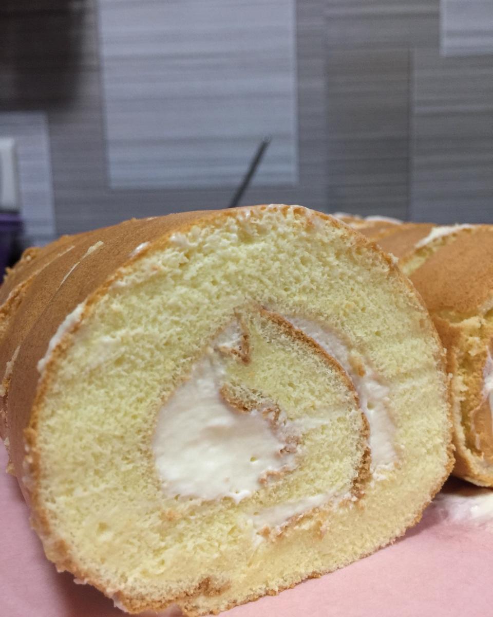 原味蛋糕卷(后蛋法)
