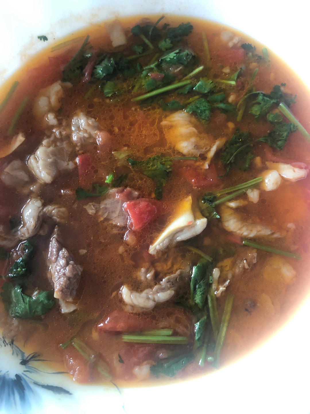 西红柿炖牛腩（牛肉）