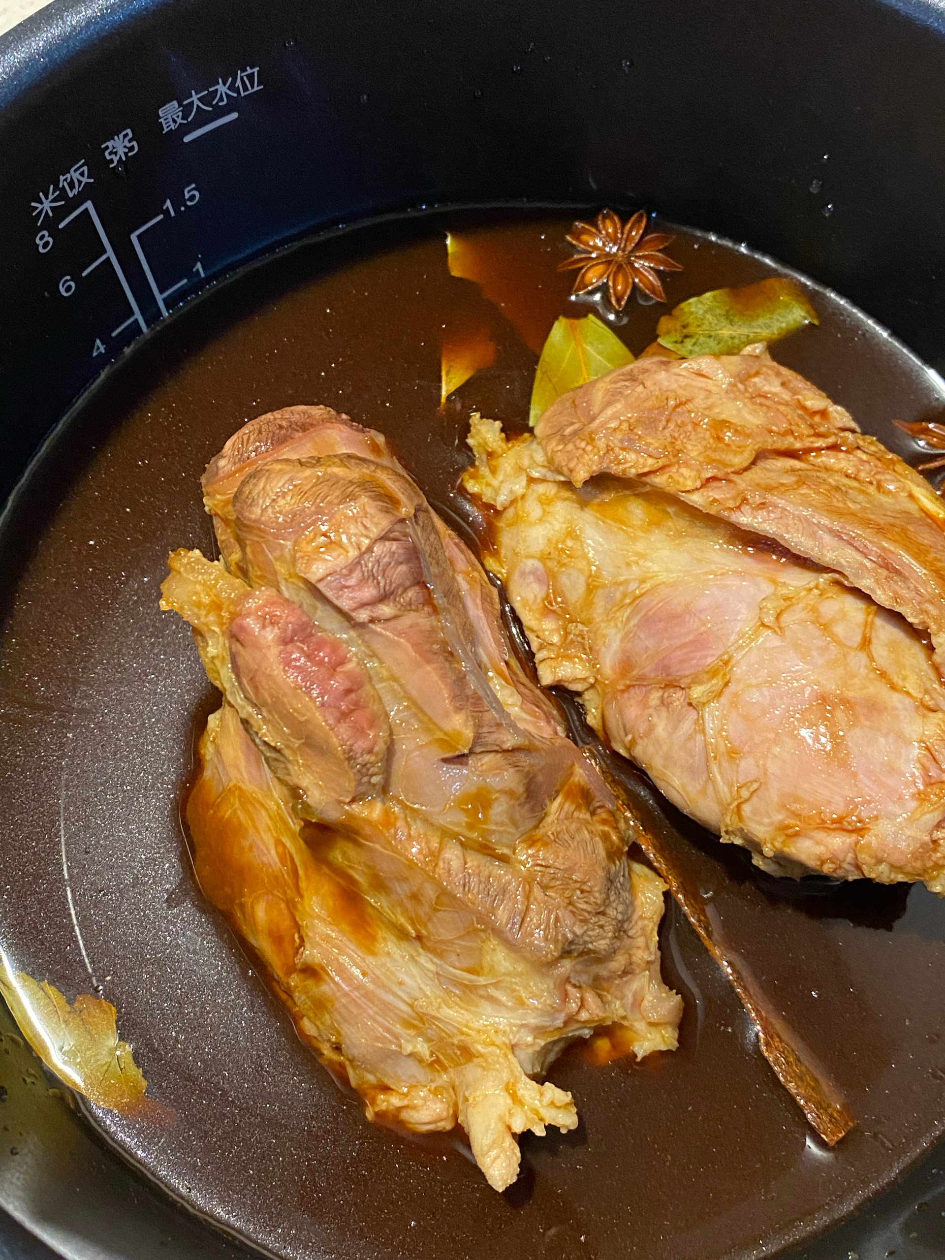 快手高压锅版的酱牛肉的做法 步骤3