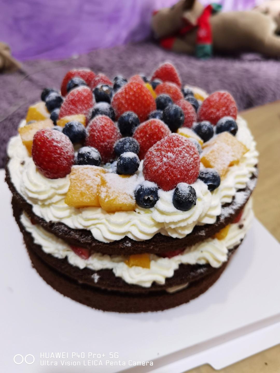 不消泡的可可巧克力戚风蛋糕