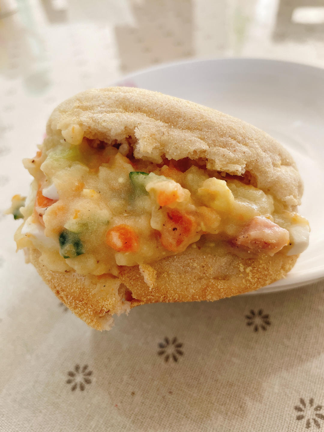 减脂必备‼️土豆泥沙拉三明治🥪居然这么好吃
