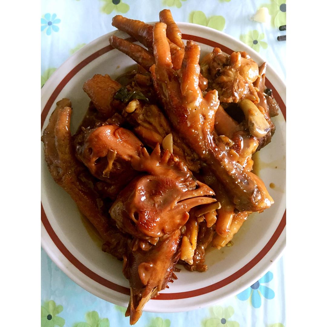香辣烧鸡爪