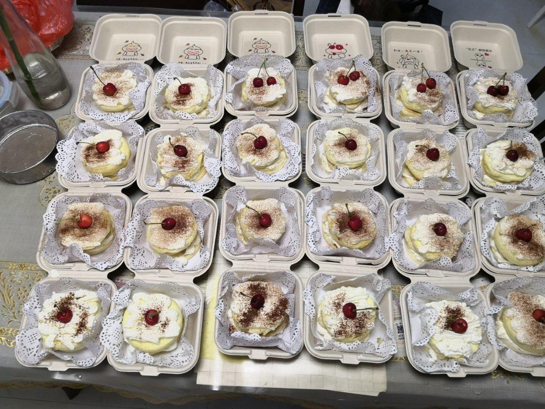 便当盒子蛋糕🍰 便当盒蛋糕—夏天不易化香缇奶油版