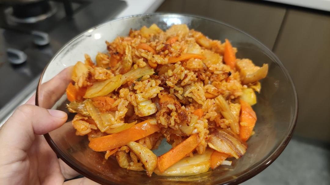 独家超简单 韩式泡菜炒饭