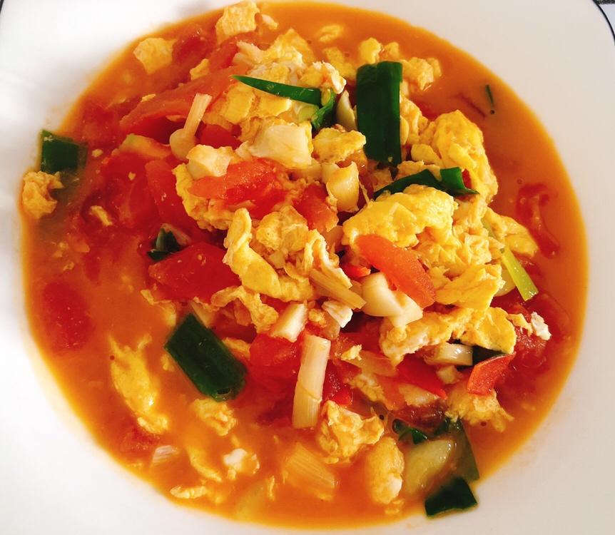 经典西红柿炒蛋，五分钟快手菜！的做法