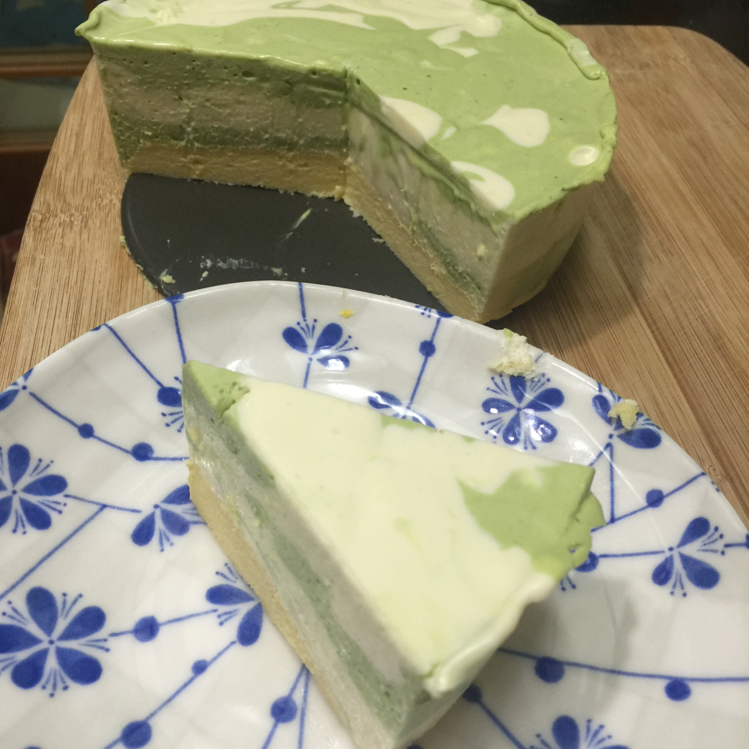 【福田淳子】冷藏式抹茶大理石乳酪蛋糕