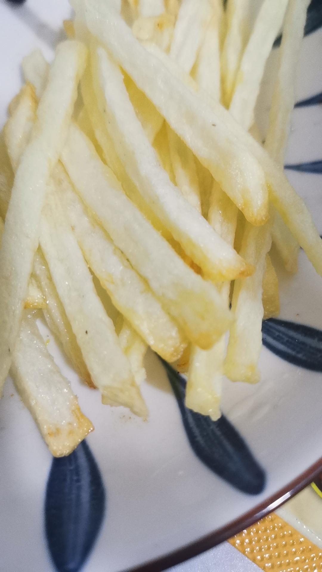 0失败！超简单！很省油！空气炸锅版薯条，现做现吃哦