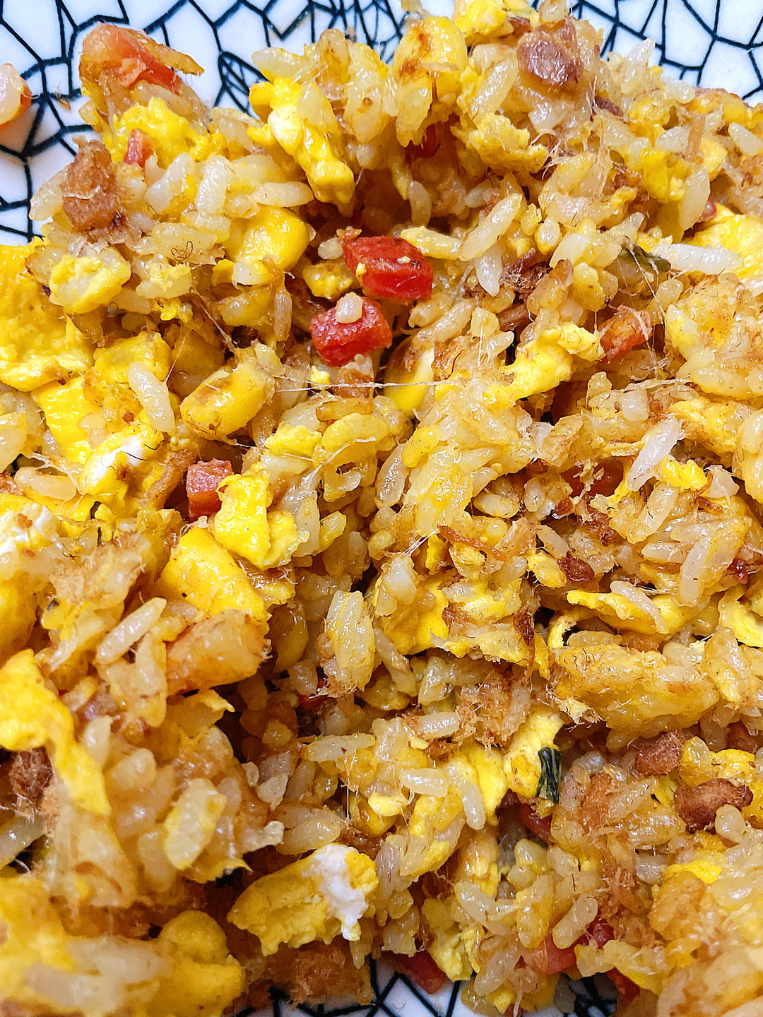芝士火腿黄金蛋炒饭