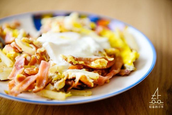 【盐大厨】【快手菜】马铃薯火腿蛋的做法