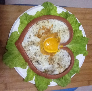 心形煎鸡蛋