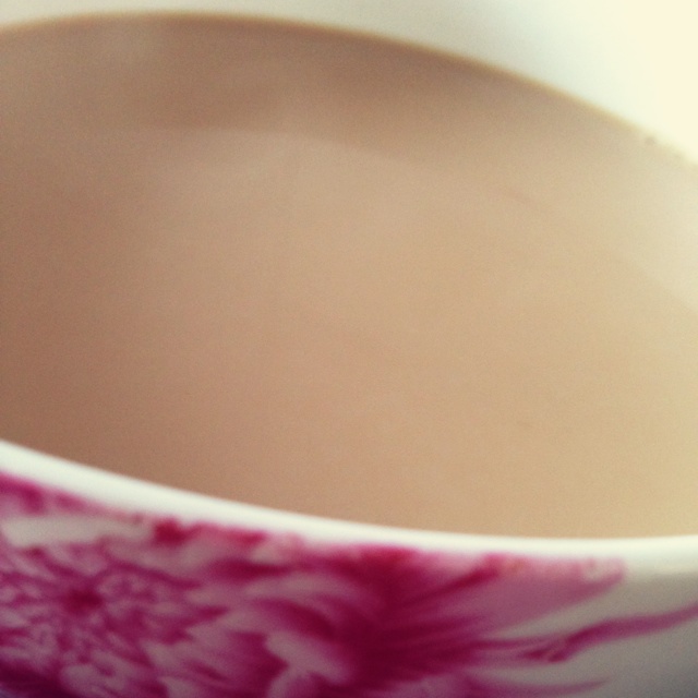 浓浓的锅煮奶茶