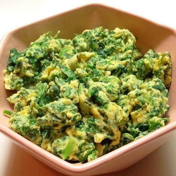 减脂美食—荠菜炒鸡蛋 减脂美食—荠菜炒鸡蛋