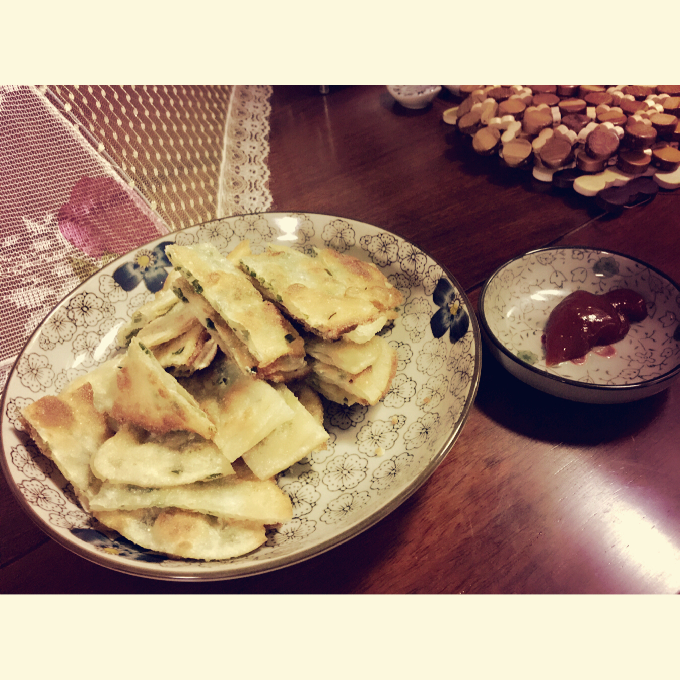 葱油饼（饺子皮 懒人快手版）