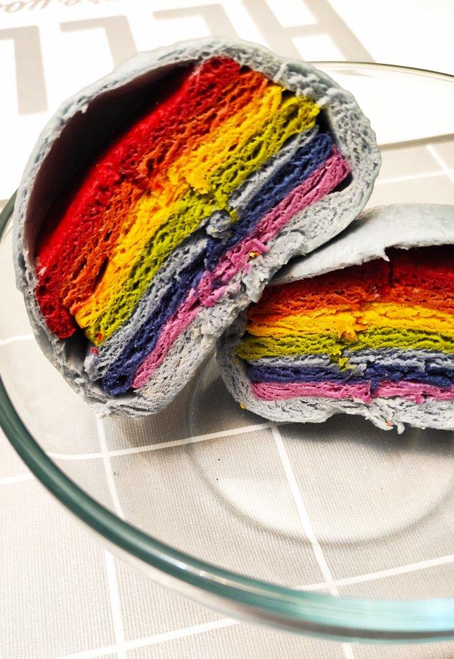 彩虹馒头～蓝天白云伴彩虹