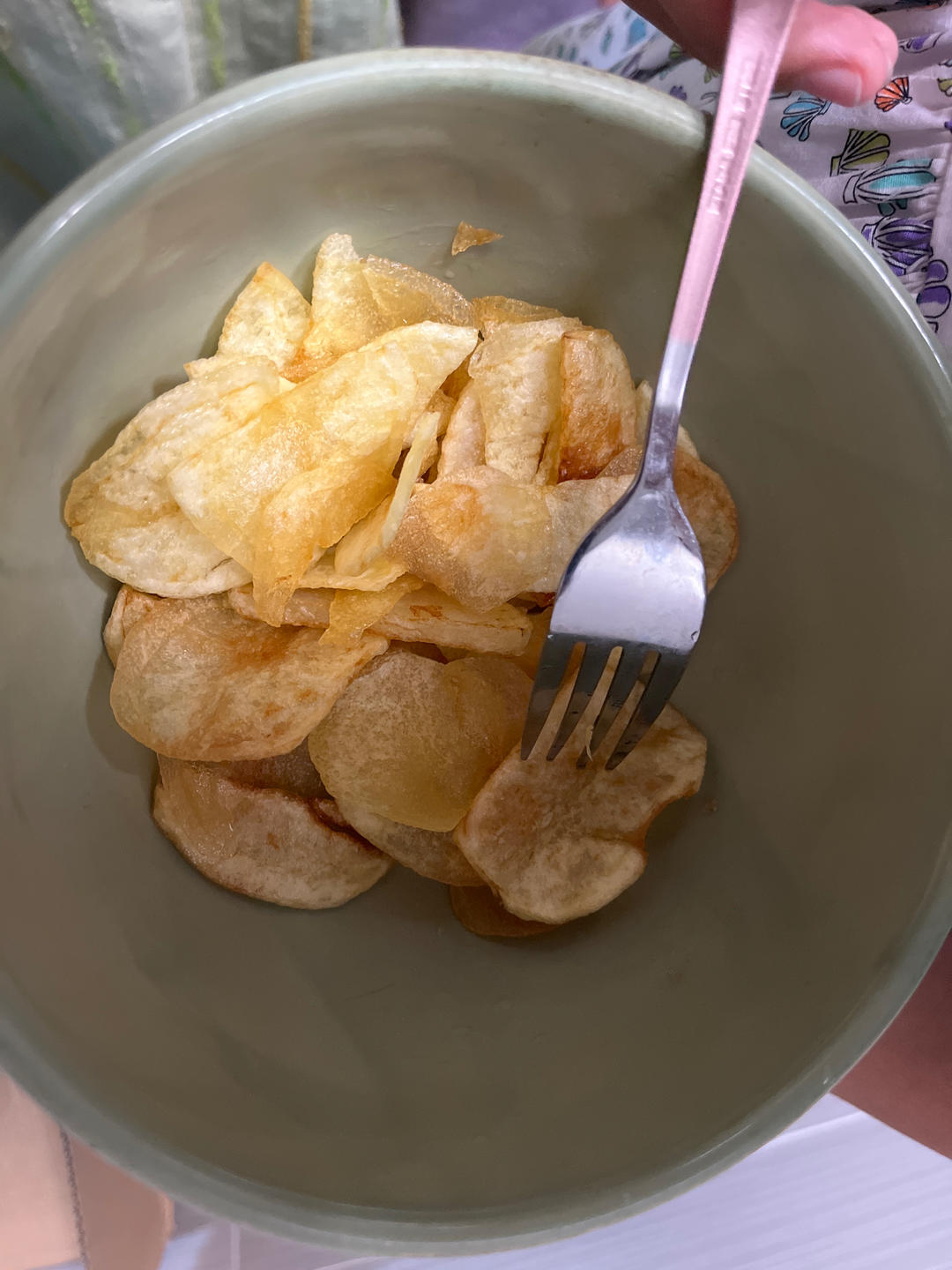 自制炸薯片，学会以后再也没买过薯片