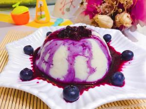 八个月宝宝辅食👉健脾养胃促发育蓝莓冰激淋的做法 步骤8