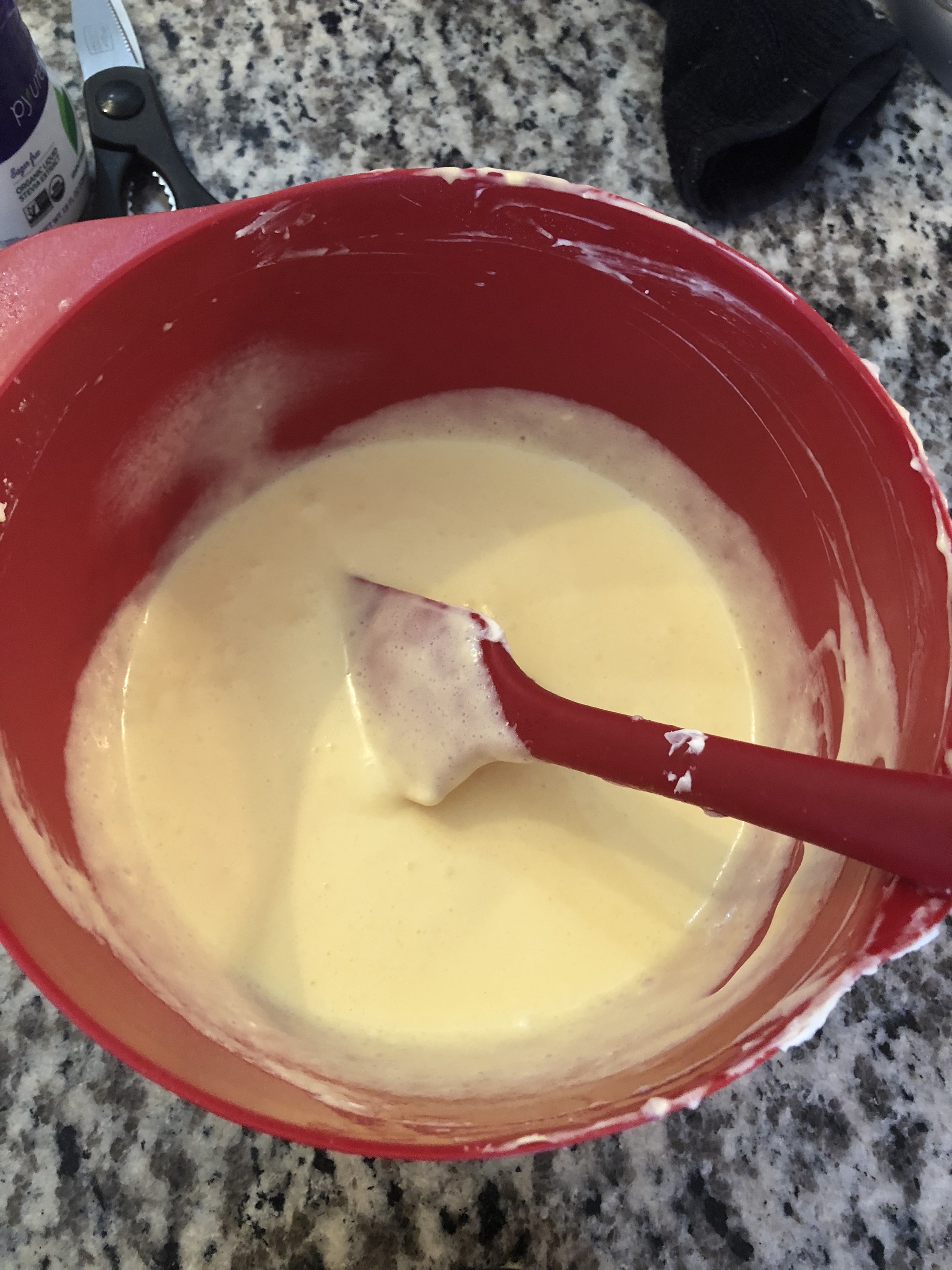 生酮日式舒芙蕾芝士蛋糕 /赤藓糖醇轻乳酪蛋糕 6寸的做法 步骤11