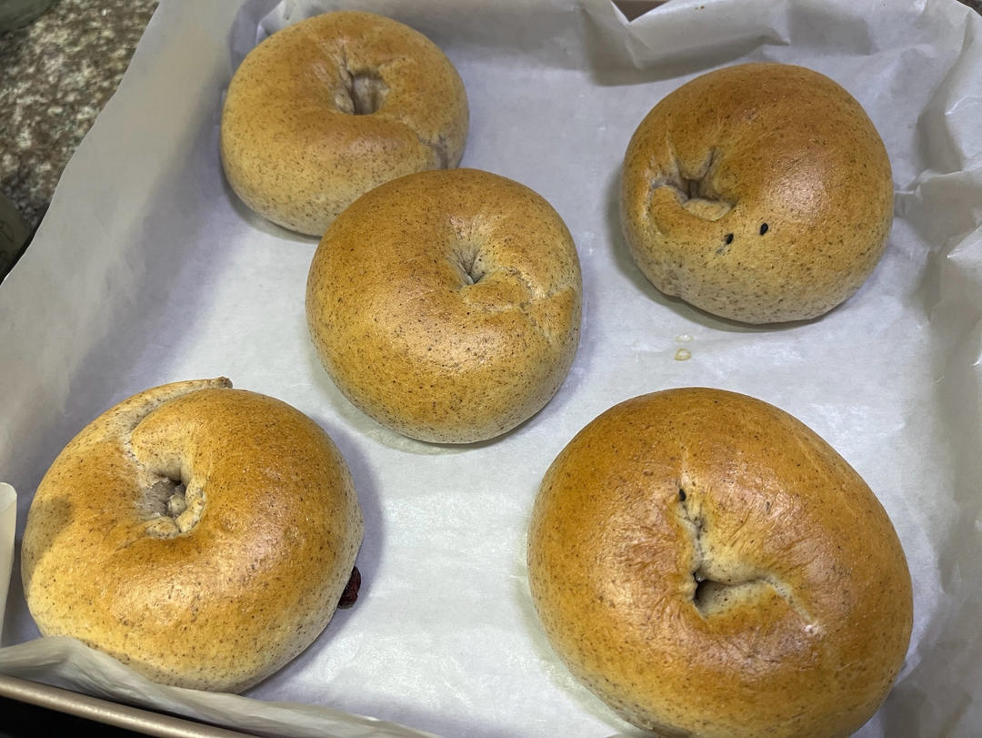 贝果🥯面包【原味贝果🥯、黑芝麻贝果🥯】