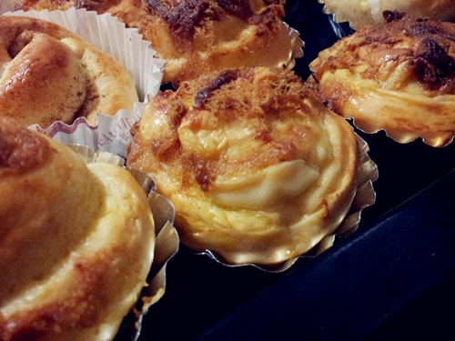 培根芝士面包卷