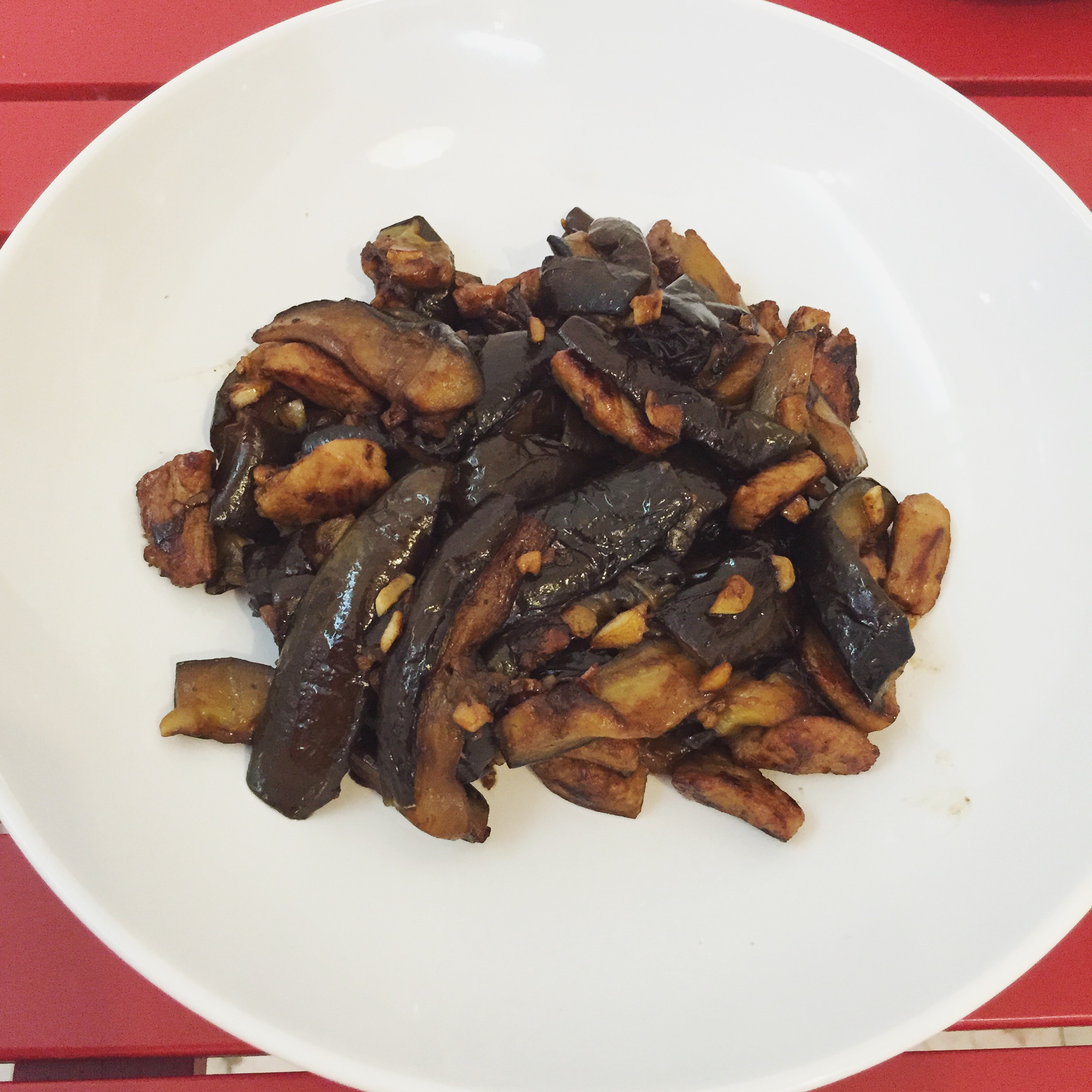 老丁的私房菜-油焖茄子