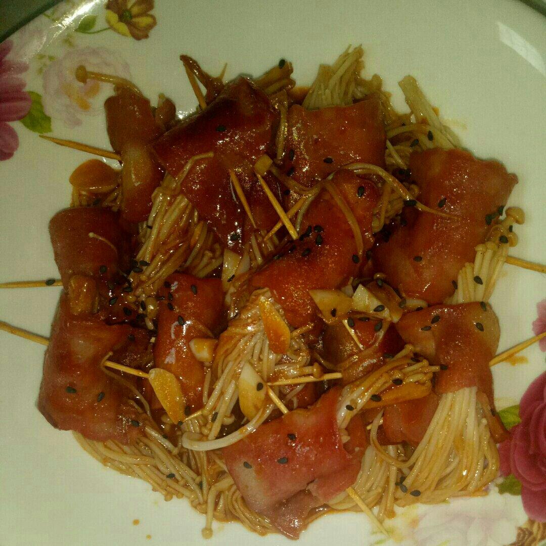 金针菇培根卷