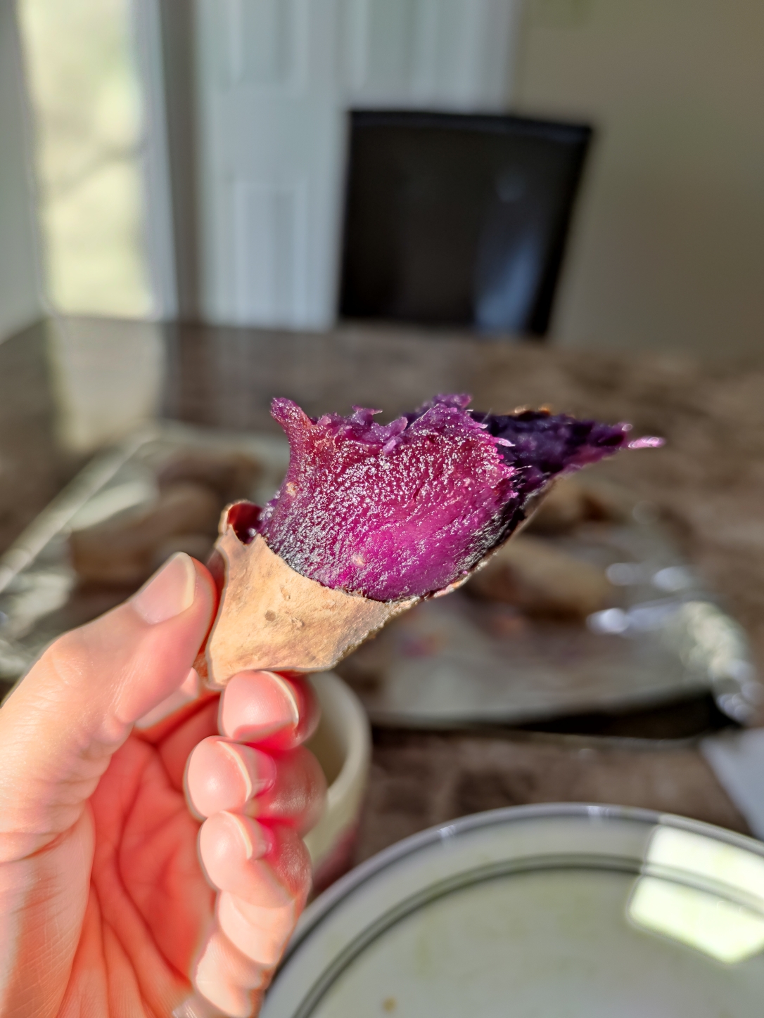 糖心流油的烤夏威夷小紫薯的做法