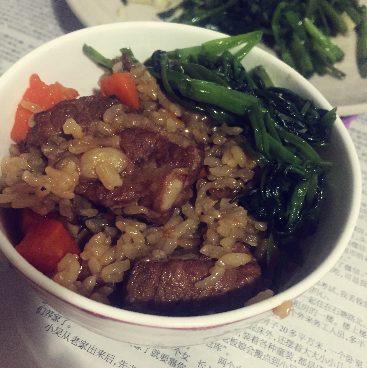 喷香排骨焖饭（爆好吃）