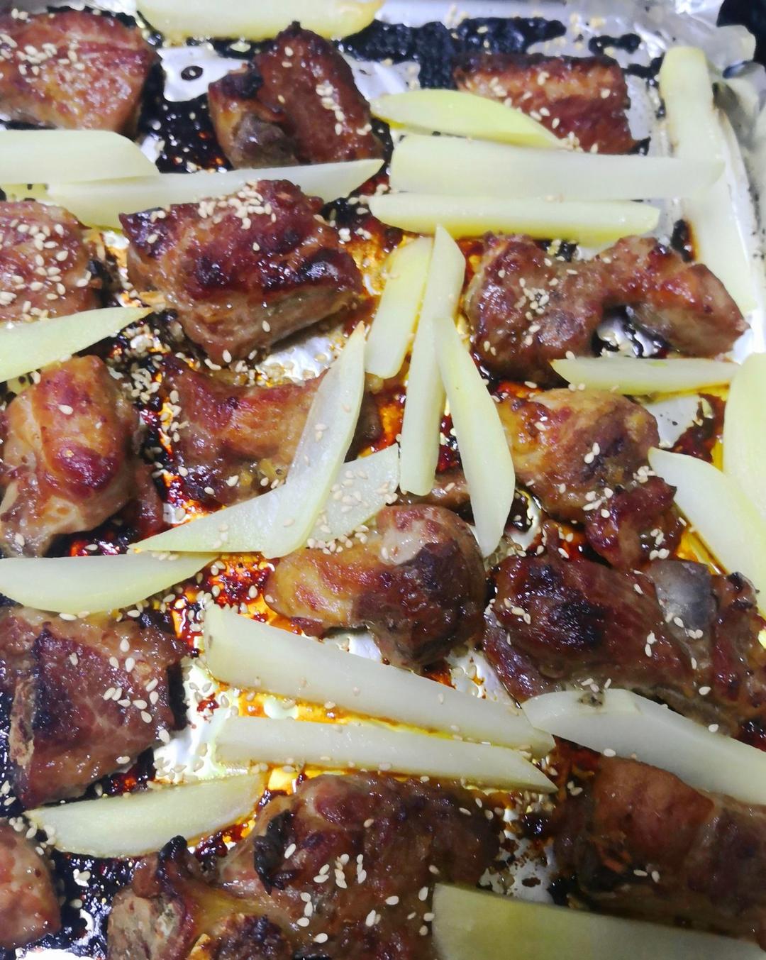 蒜香烤排骨（烤箱版）