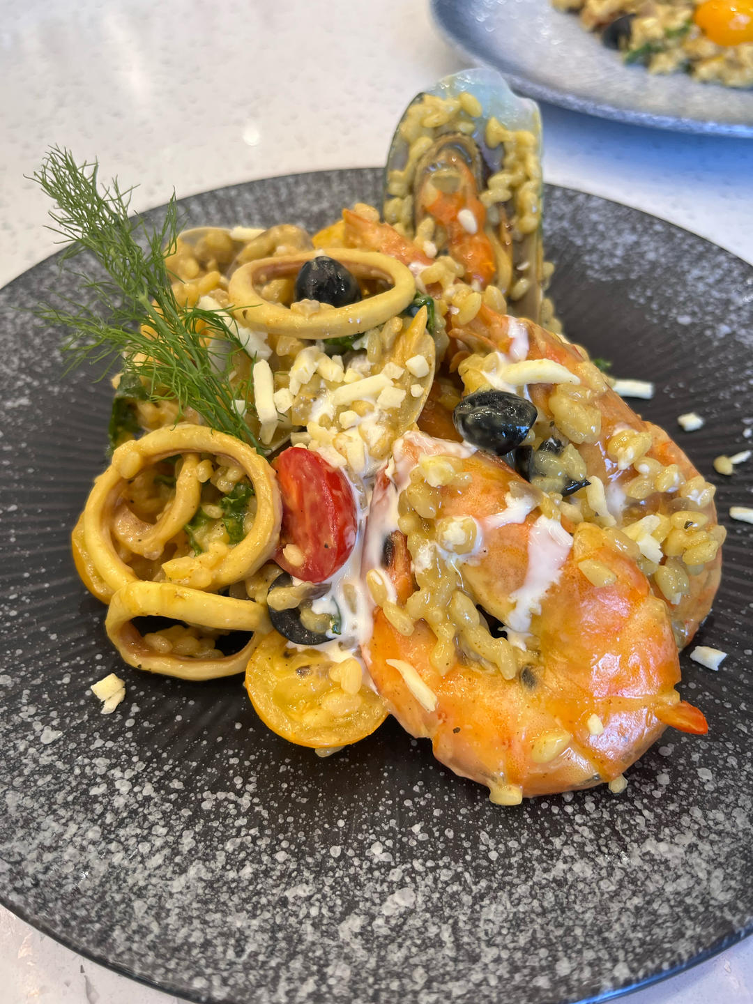 地中海海鲜烩饭的做法