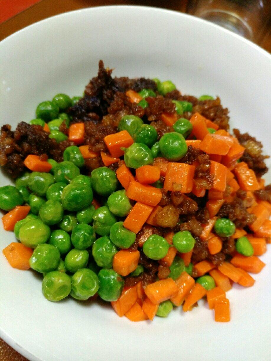 豌豆炒肉末