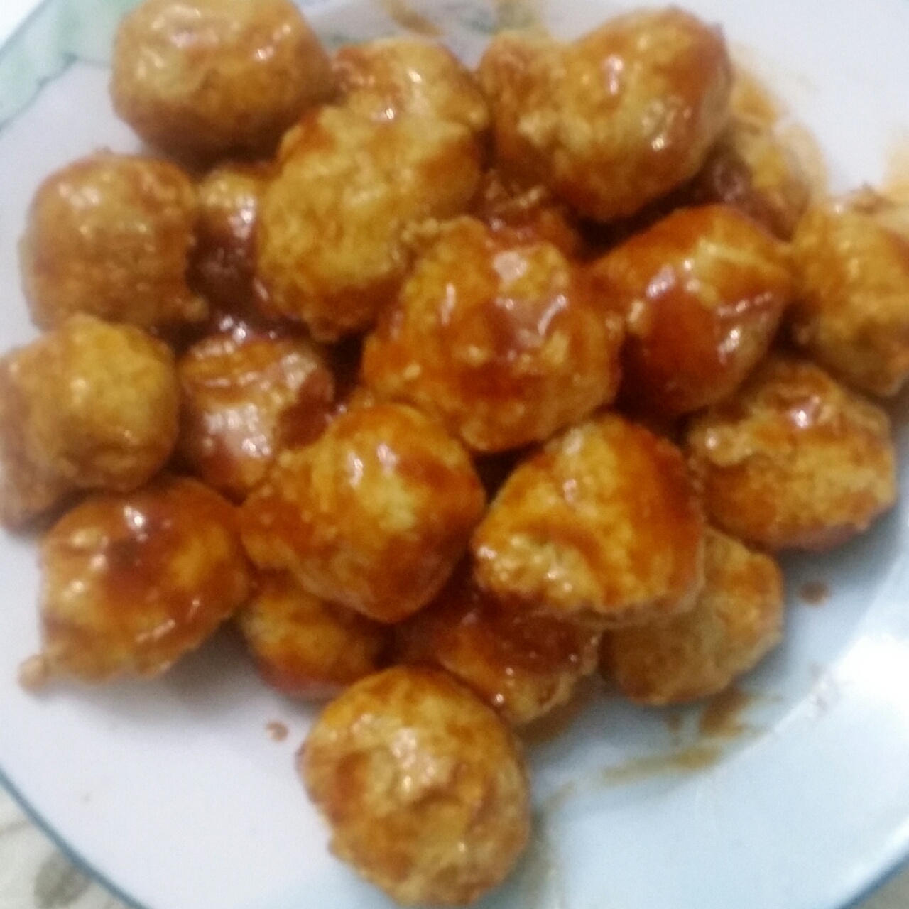 酸酸甜甜【茄汁鸡肉丸】