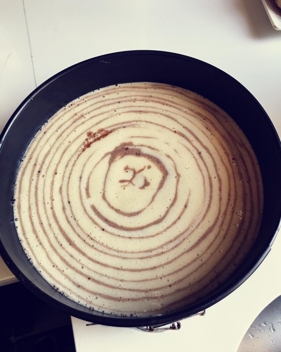 斑马纹酸奶蛋糕