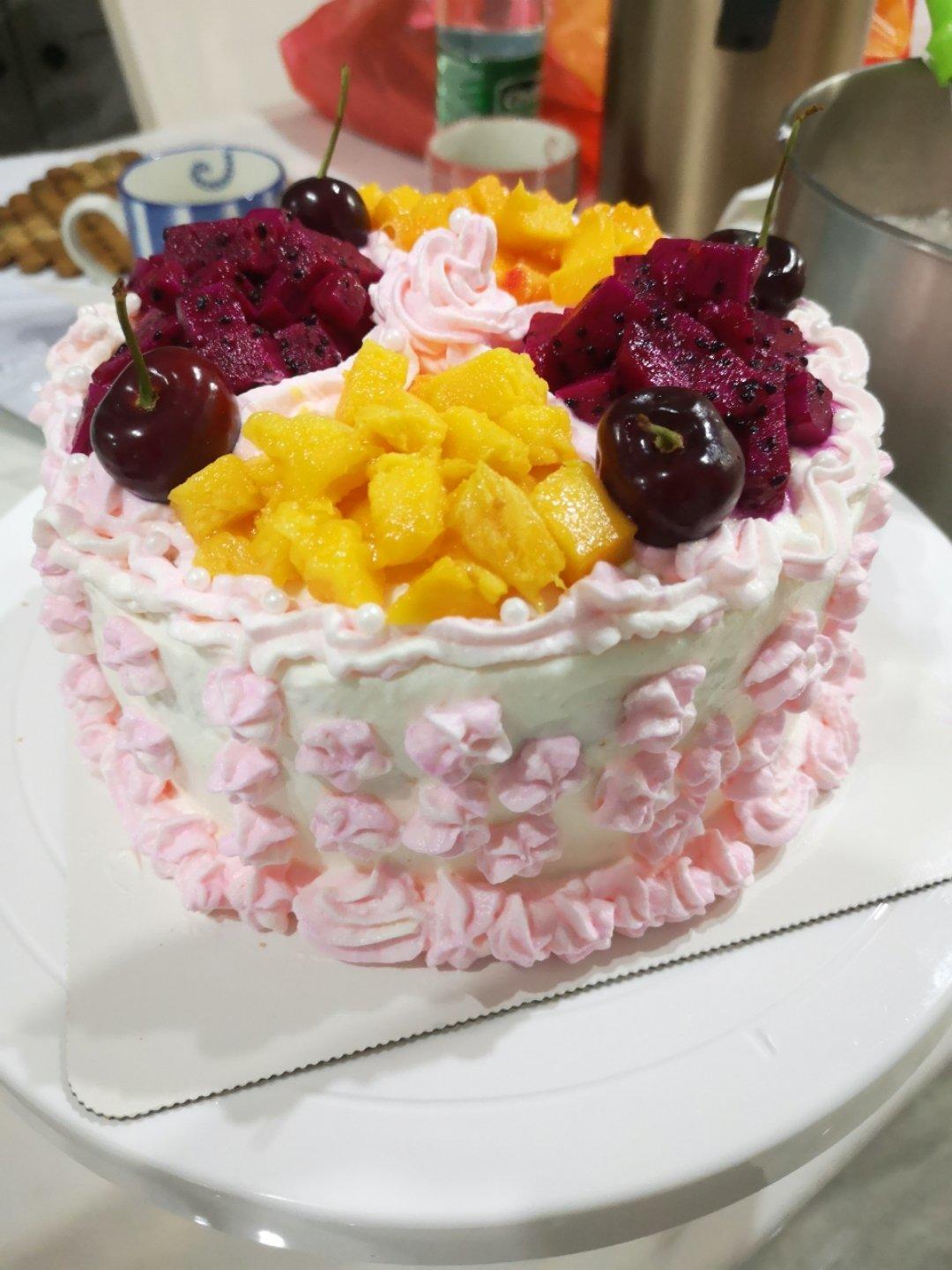 超简单完美戚风蛋糕（6寸2蛋）附打发、翻拌、脱模视频