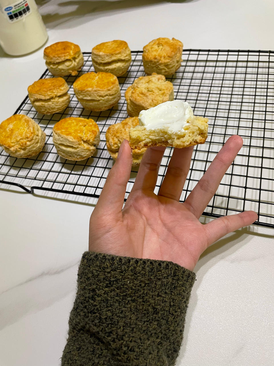 完美裂纹～百分百成功的超好吃奶香司康（禁止搬运）