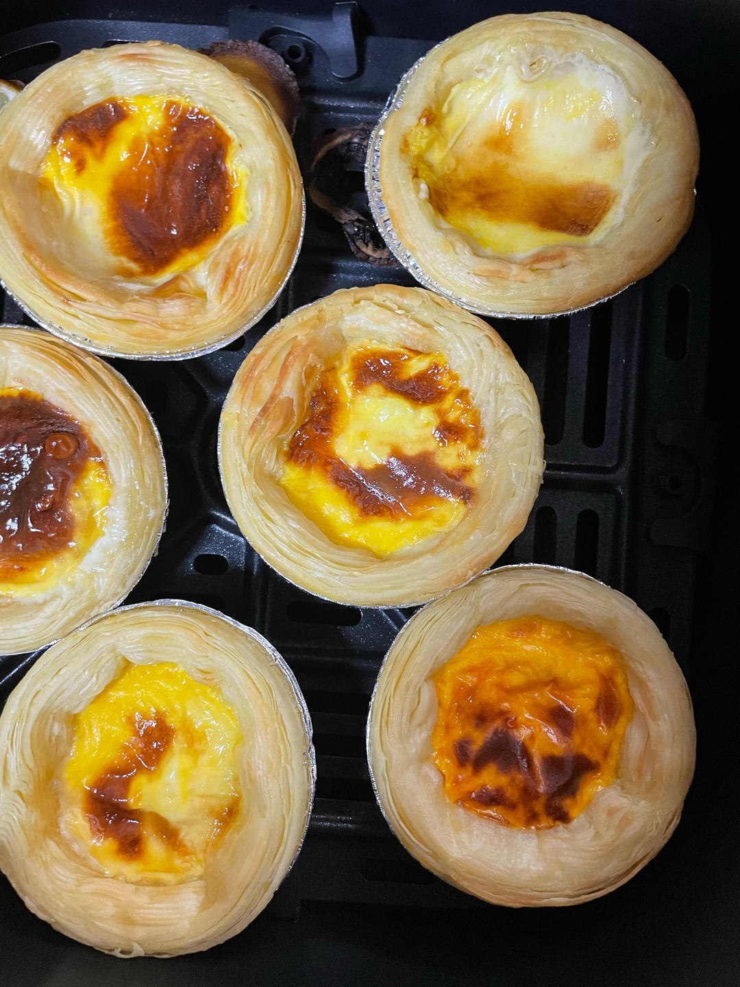 空气炸锅版全蛋葡式蛋挞『秒杀KFC』悠伴空气炸锅