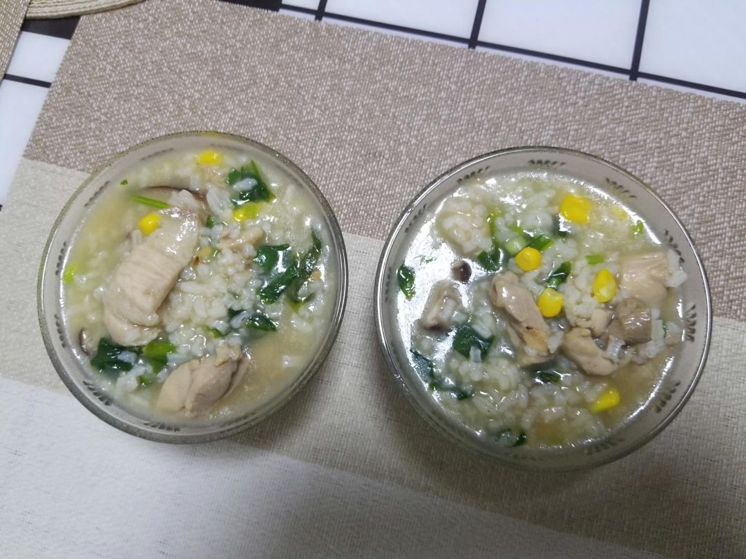 0失败香菇滑鸡粥