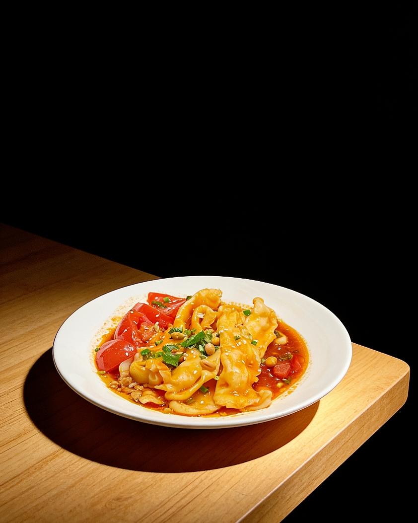 🪷虾滑夹心宽面「馄饨皮」